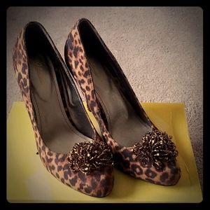 Leopard print heels